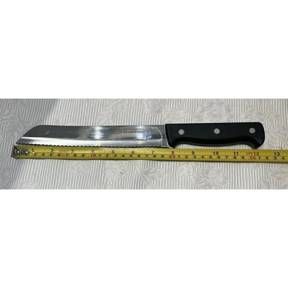 J A HENCKELS International Ever Sharp Pro Serrated‎ 12” Steel Blade Bread Knife